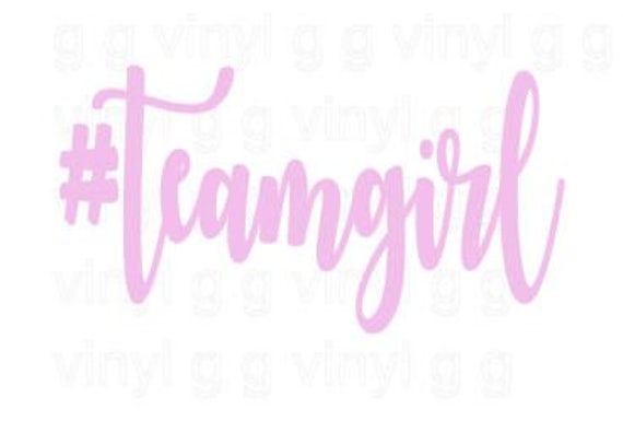 Download Team Girl SVG Cutting File teamgirl Baby Gender Reveal Shirt