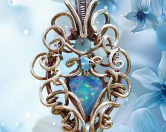 Collana in argento sterling 925 con opale australiano doppietto e opale etiope