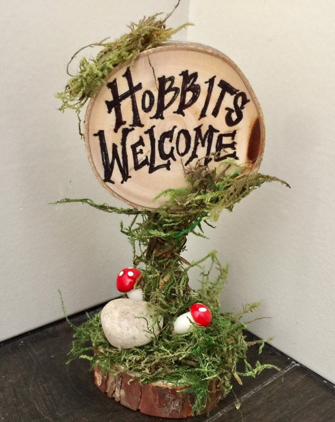 The Lord of the Rings Sign, Hobbit Door, Fairy Door, Wedding Decor, Garden  Fairy Decor, Hobbit House, Wedding, Party Decor , Desk Decor, 