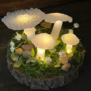 1pc Lighted mushroom centerpiece