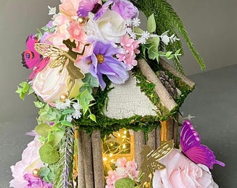 Enchanted FAIRY Floral Lantern Centerpiece – Fairy Lights, Princess Party Decor