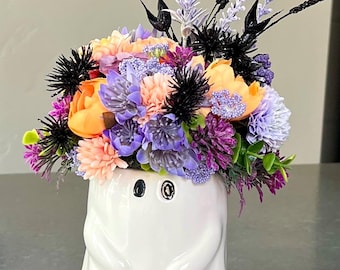 Ghost Halloween Boquet Centerpiece