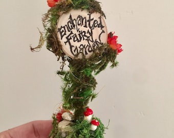 Mushroom Flower Fairy Sign