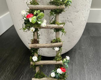 Fairy Door Stairs / fairy garden,woodland, fairy door, tree decor, stairs, fairy, reptile ladder