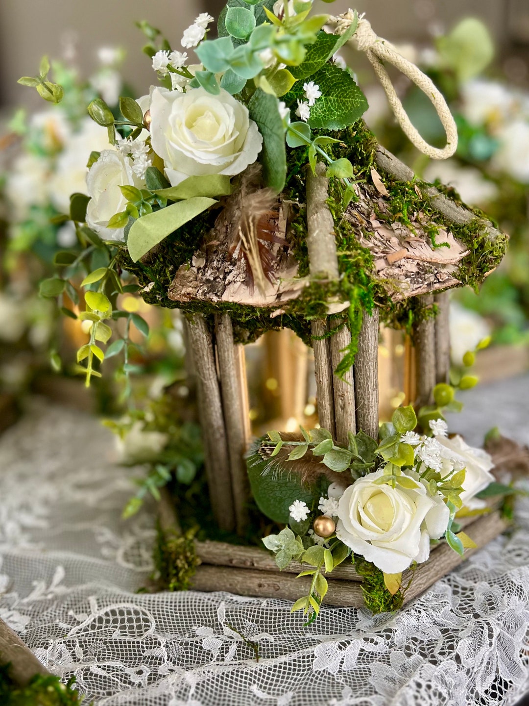 Lighted Driftwood Enchanted Forest Centerpiece | Rustic Fairy Light Decor |  Woodland Table Display - Etsy, image size:1080x1440