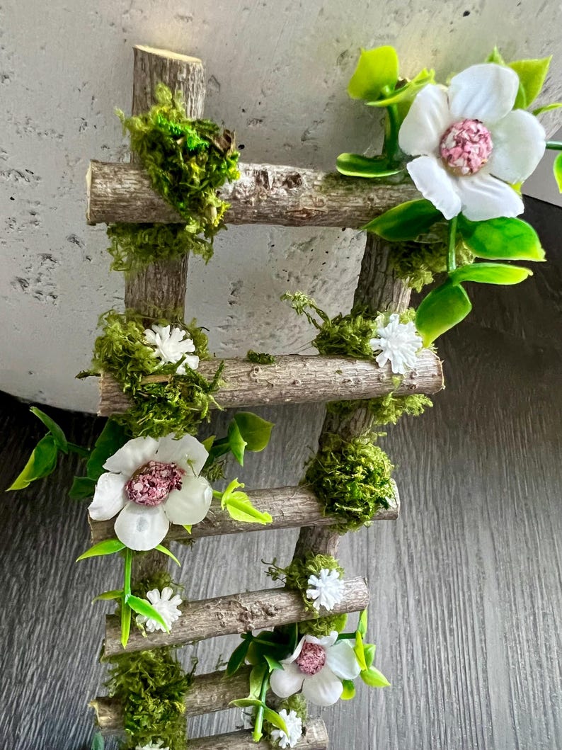 Flower Fairy Door Stairs Ladder - Etsy