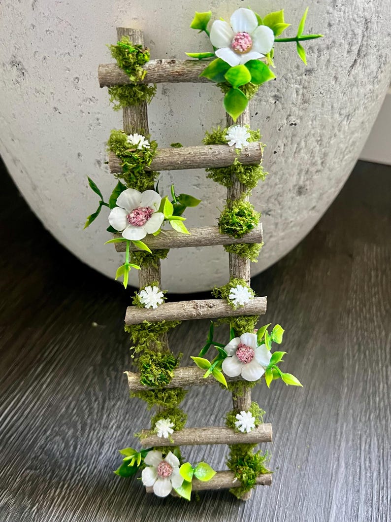 Flower Fairy Door Stairs Ladder - Etsy