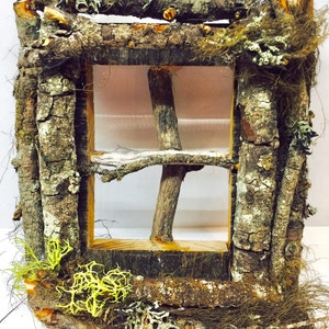 Fairy Window/ lord of rings/ Enchanted Forest/ Fairy Door Reclaimed Wood/weddings/woodland party