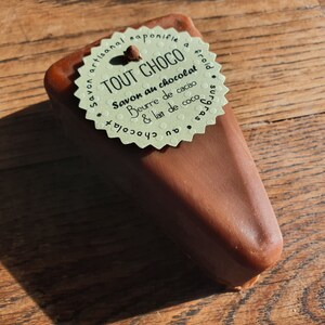 The "All Chocolate", a super indulgent, handcrafted soap with cocoa butter and chocolate