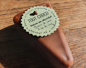 The "All Chocolate", a super indulgent, handcrafted soap with cocoa butter and chocolate