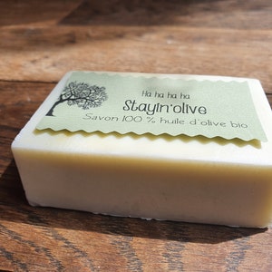 Le Stayin'olive, savon artisanal saponifié à froid 100 % huile d'olive bio sans parfum just stayin'olive, stayin'olive image 5