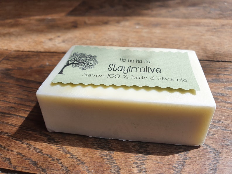 Le Stayin'olive, savon artisanal saponifié à froid 100 % huile d'olive bio sans parfum just stayin'olive, stayin'olive image 5