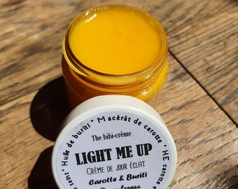 "Light me up", moisturizing day cream with buriti oil, carrot macerate and geranium essential oil