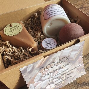 Estuche de regalo "Choco-box", cuidado completo con manteca de cacao para una piel mimada imagen 6