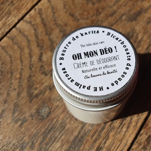 “Oh my deodorant!”, a natural and divinely effective deodorant cream with shea butter, baking soda and palmarosa