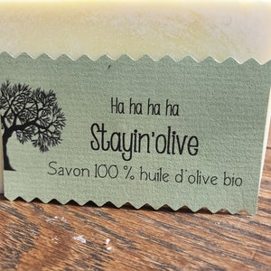 Le Stayin'olive, savon artisanal saponifié à froid 100 % huile d'olive bio sans parfum just stayin'olive, stayin'olive image 9