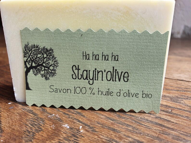 Le Stayin'olive, savon artisanal saponifié à froid 100 % huile d'olive bio sans parfum just stayin'olive, stayin'olive image 9