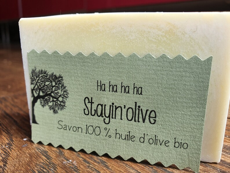 Le Stayin'olive, savon artisanal saponifié à froid 100 % huile d'olive bio sans parfum just stayin'olive, stayin'olive image 2