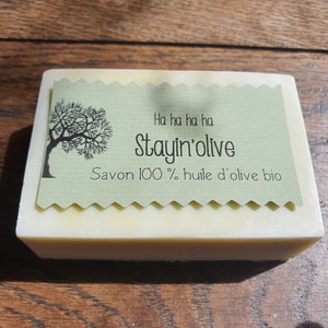 Le Stayin'olive, savon artisanal saponifié à froid 100 % huile d'olive bio sans parfum just stayin'olive, stayin'olive image 4