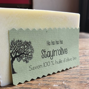 Le Stayin'olive, savon artisanal saponifié à froid 100 % huile d'olive bio sans parfum just stayin'olive, stayin'olive image 8