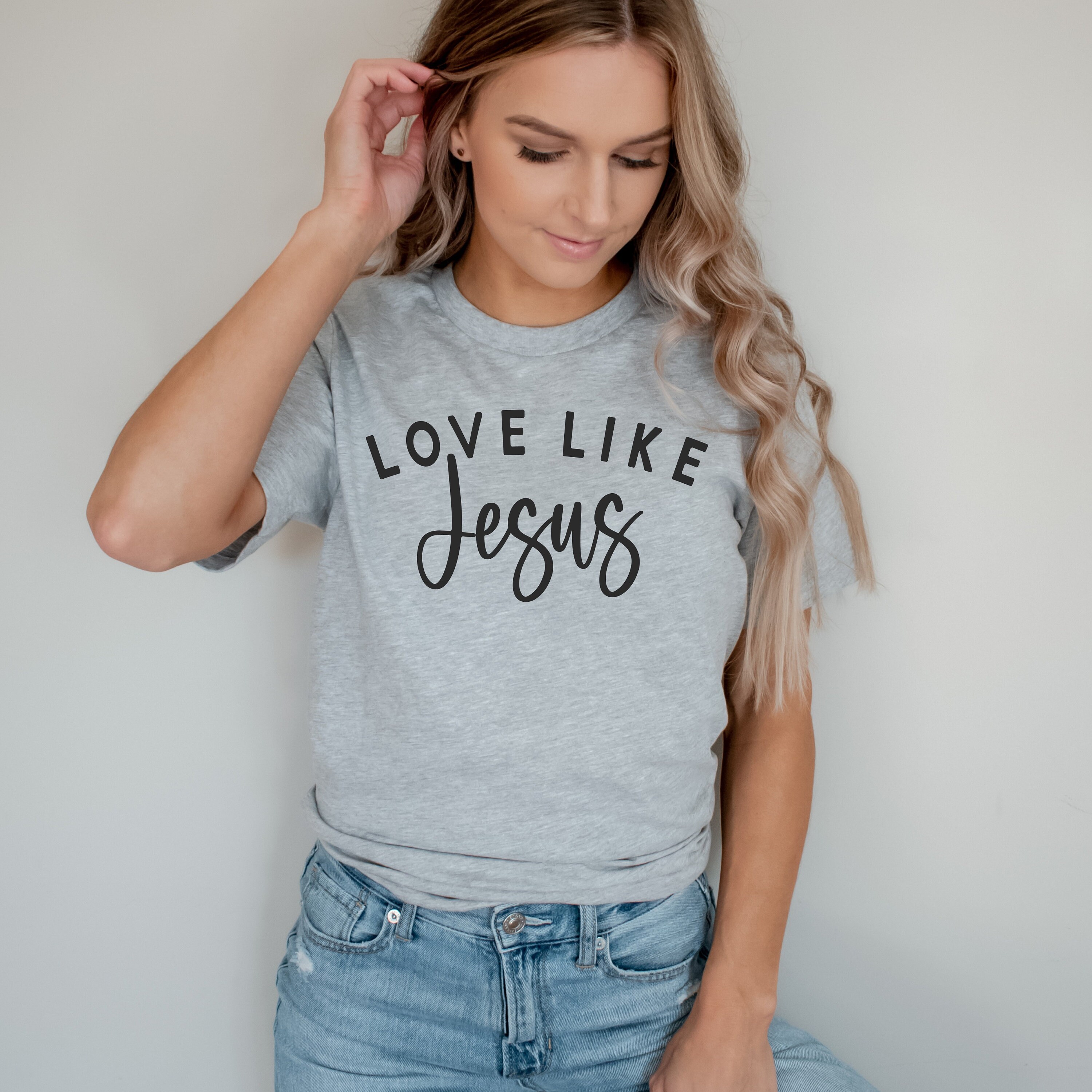 Love Like Jesus T-shirt. Christian apparel for her. Christian | Etsy