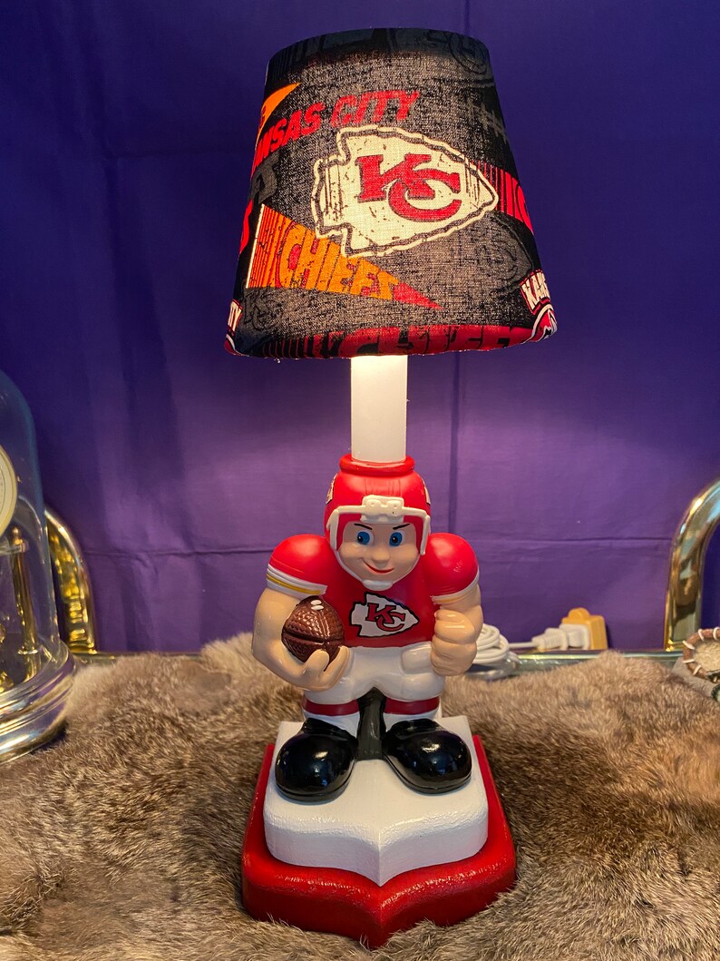Kansas City Chiefs Accent Lamp Etsy