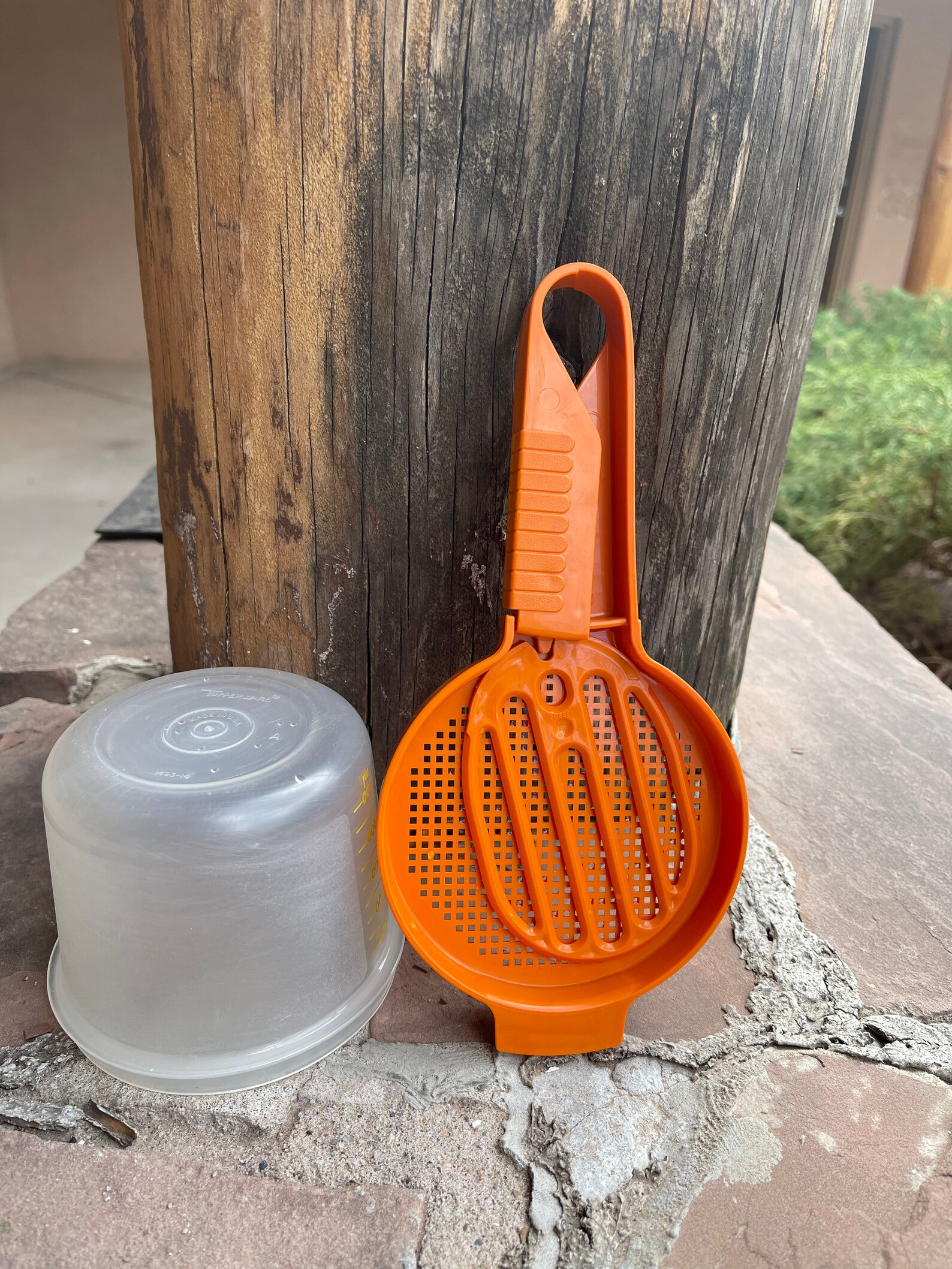 Vintage Tupperware Flour Sifter Hand Press Handheld Flour Etsy