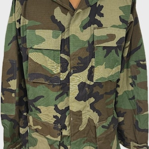 New Vintage USGI Woodland Rip-Stop bdu US Military Army Uniform Shirt Small-XL - Free Shipping