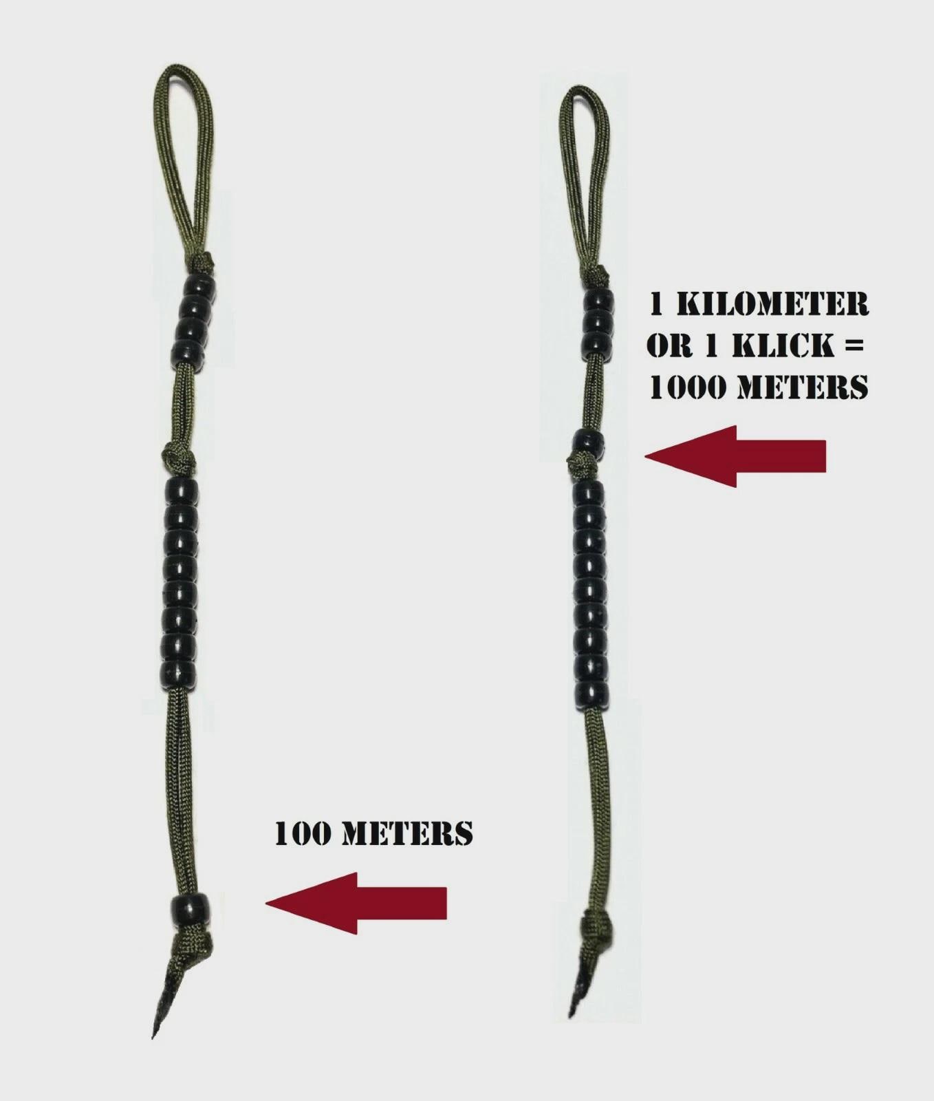 Pace Count Keychains NEW Tactical Pace Count Beads for Land Nav / Hiking Vet Made in the USA ...