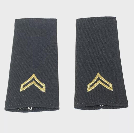 Set of US ARMY Large Corporal Cpl E-4 Epaulet Shoulder Boards ASU Uniform  Dress - Etsy