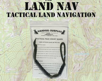 NEW Tactical Pace Count Beads for Land Nav / Hiking Vet Made in the USA Ranger