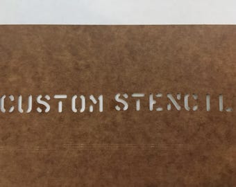 U.S Military CUSTOM MADE Oil board Stencil US Army usmc Marsh 1" 3/4 " 1/2" & 1/4" usn