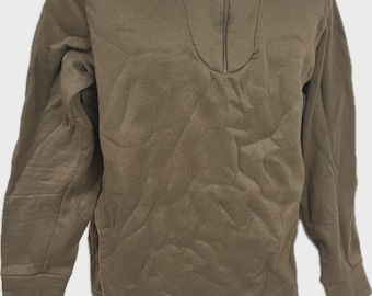 Medium US Military Polypro Thermal Mid Base Layer Zip Shirt Top USGI ARMY - Free Shipping