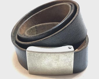 34" West German BUNDESWEHR Leather Pants Belt ARMY European Military Surplus