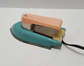 1950s Vintage Nassau Iron Turquoise and Pink
