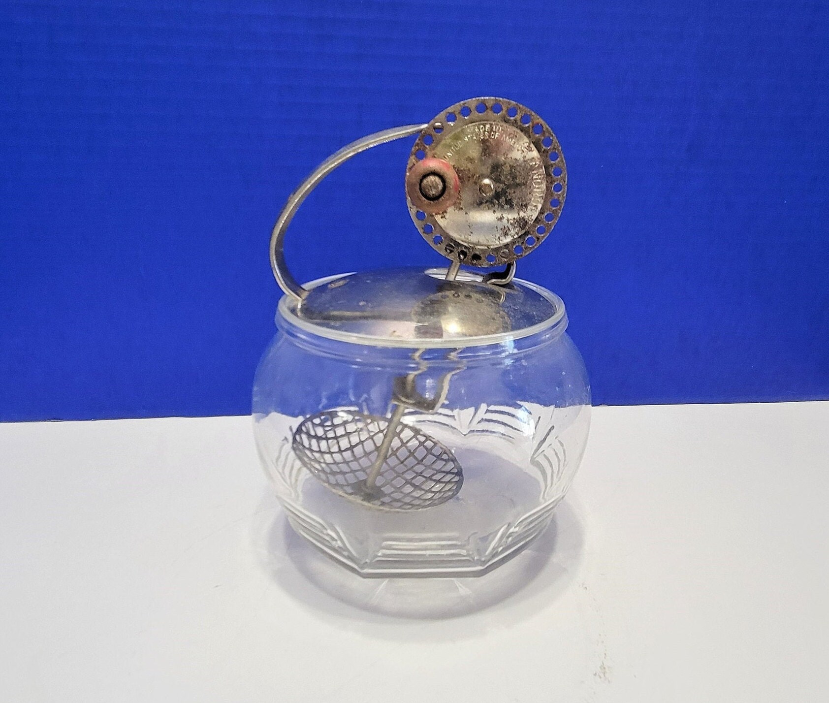 Vintage Androck Glass Egg Beater avec Jar Etsy