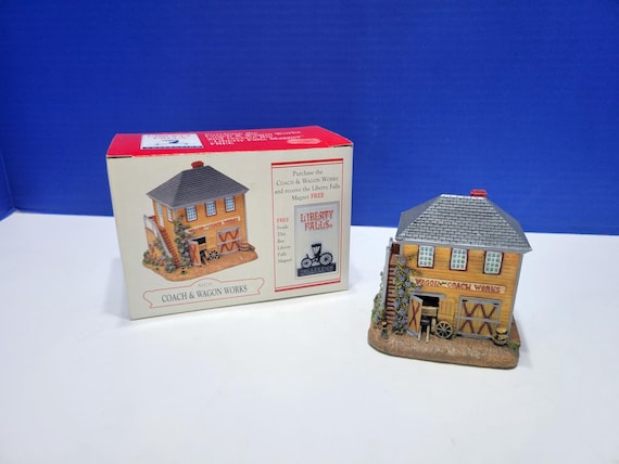 Vintage Liberty Falls Coach and Wagon Works Village Figure