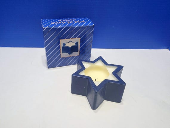 Vintage Star of David Candle in Box