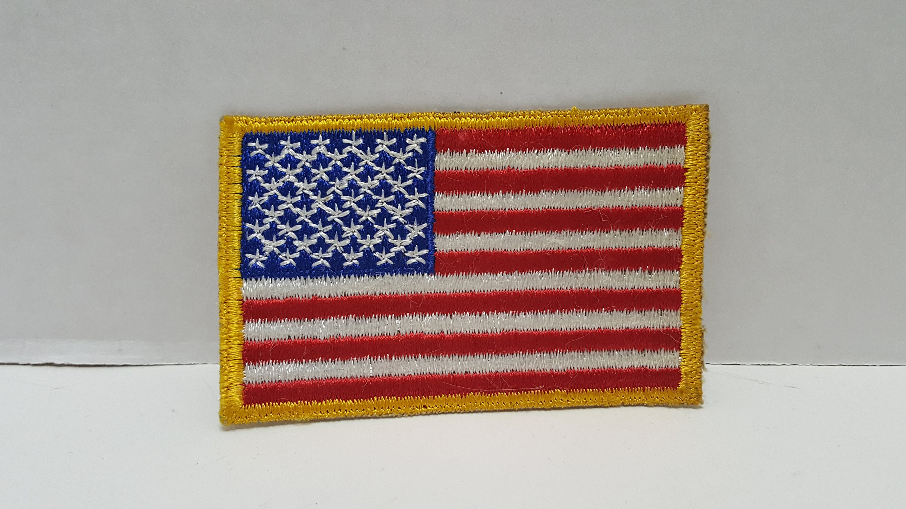 Vintage American Flag Embroidered Patch