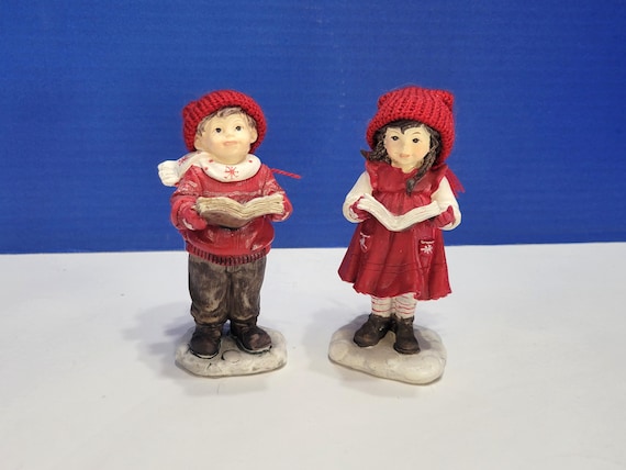 Vintage Norwegian Choir Boy and Girl Singers Pair of Figurines