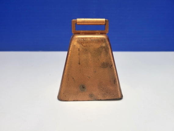 Vintage Copper Metal Cow Bell 3.5"
