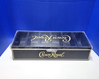 Bandeja de bar con cubierta Crown Royal vintage para decorar frutas