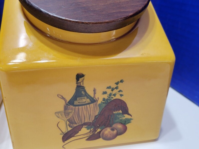 Vintage Myalyn Canisters Mustard Yellow Set of 3 Etsy