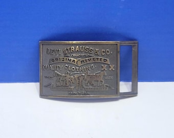 Vintage Levi Strauss Original Riveted Belt Buckle