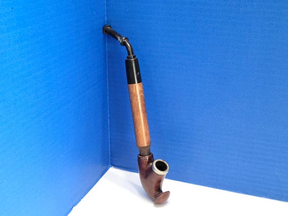 Vintage German Back Forest Briar Wood Long Pipe