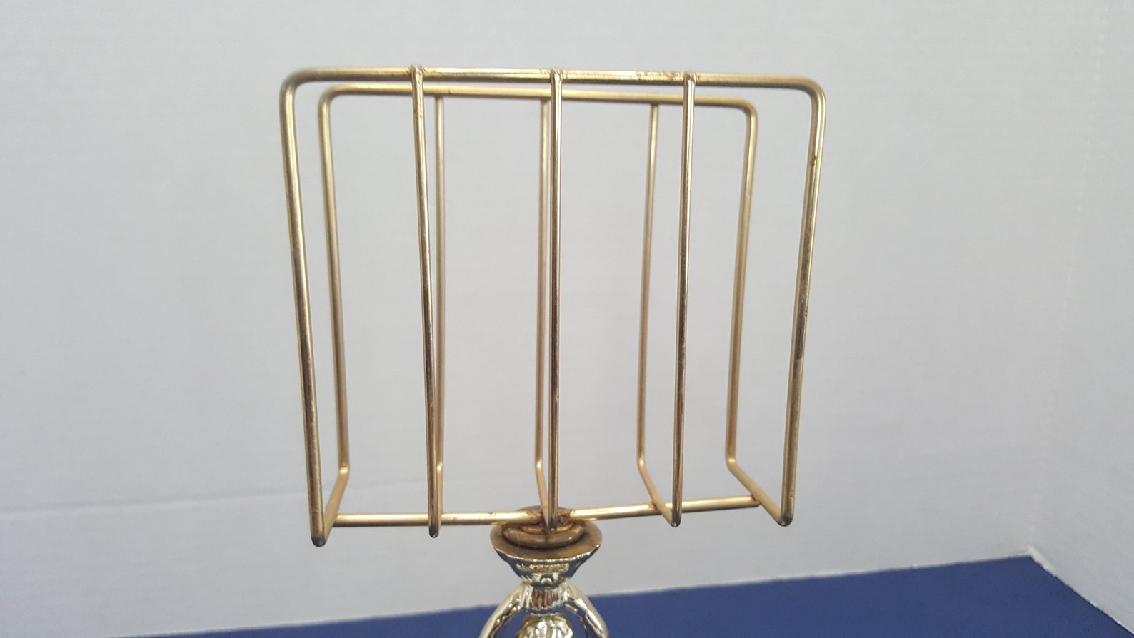 Vintage Gold Brass Cherub Towel Holder with Marble Base Etsy