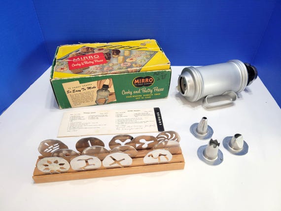 Vintage Mirro Cookie Press in Original Box