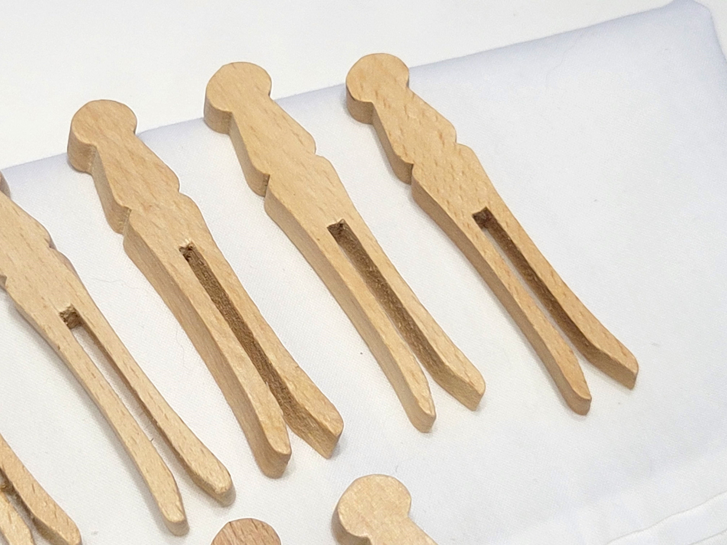 Pinzas para la ropa de madera vintage, pinzas para la ropa, clips de madera,  pinza para la ropa, decoración de la sala de lavandería de la granja,  estilos variados, proyectos artesanales 