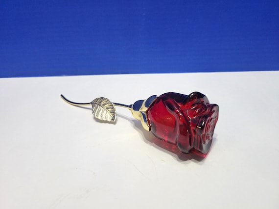 Vintage Avon Red Rose Bottle Imperial Garden Cologne