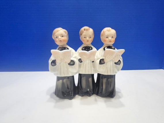 Vintage Trio of Singing Choir Boys Figurine